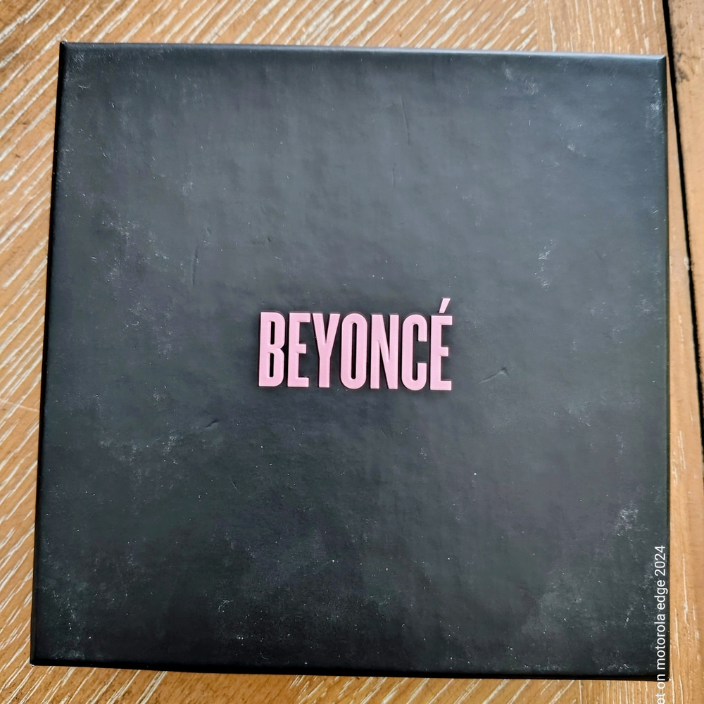 Beyoncé Black Box with Pink Lettering
